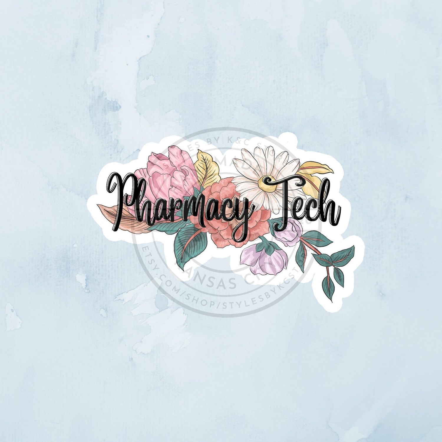 Pharmacy Tech Floral 