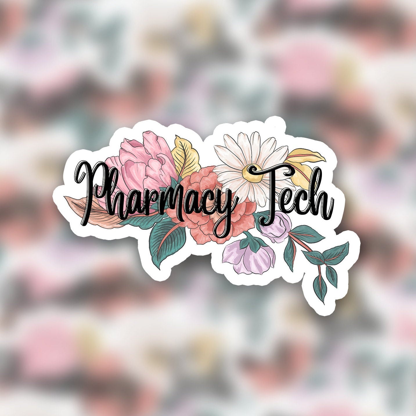 Pharmacy Tech Floral 