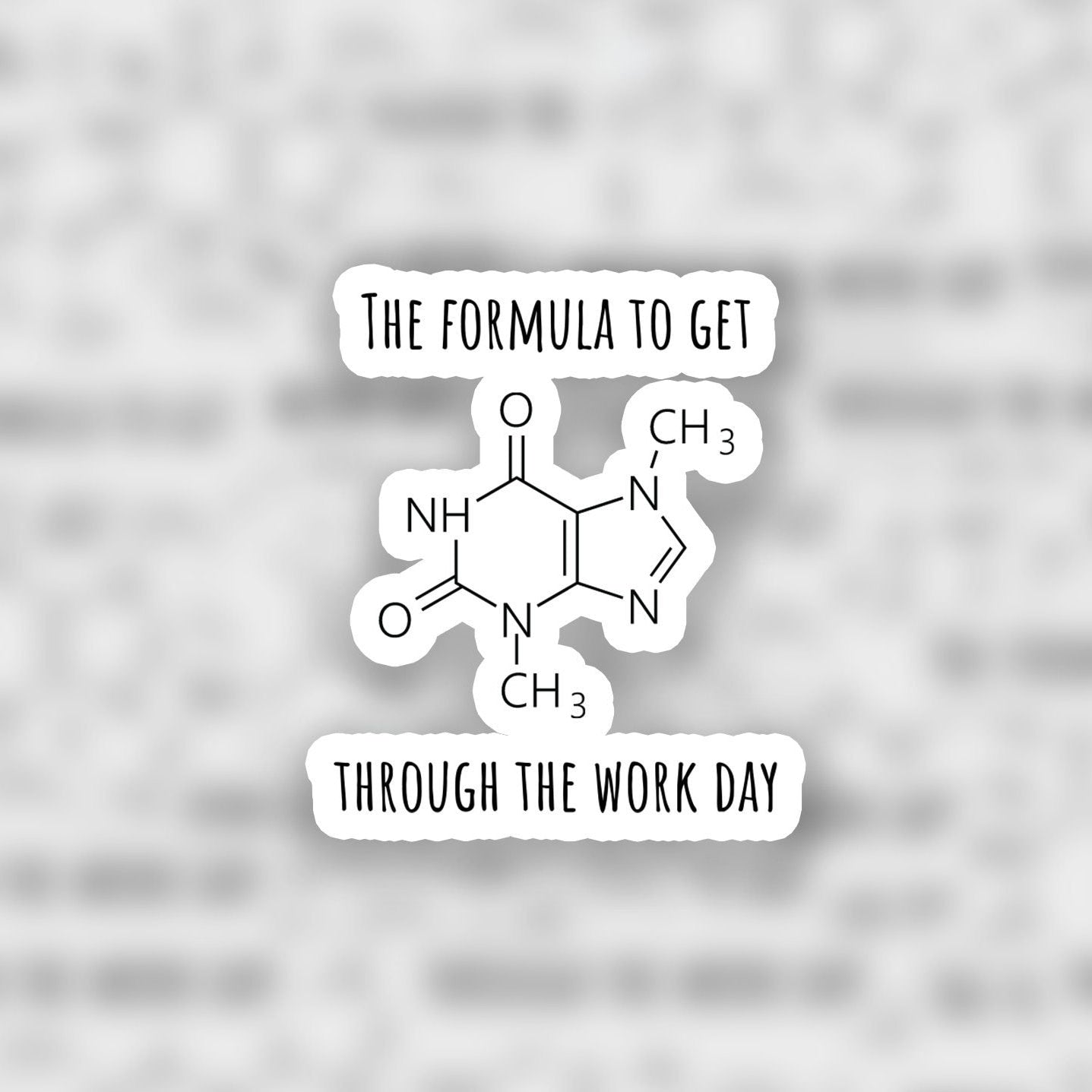 Caffeine Skeletal Formula 