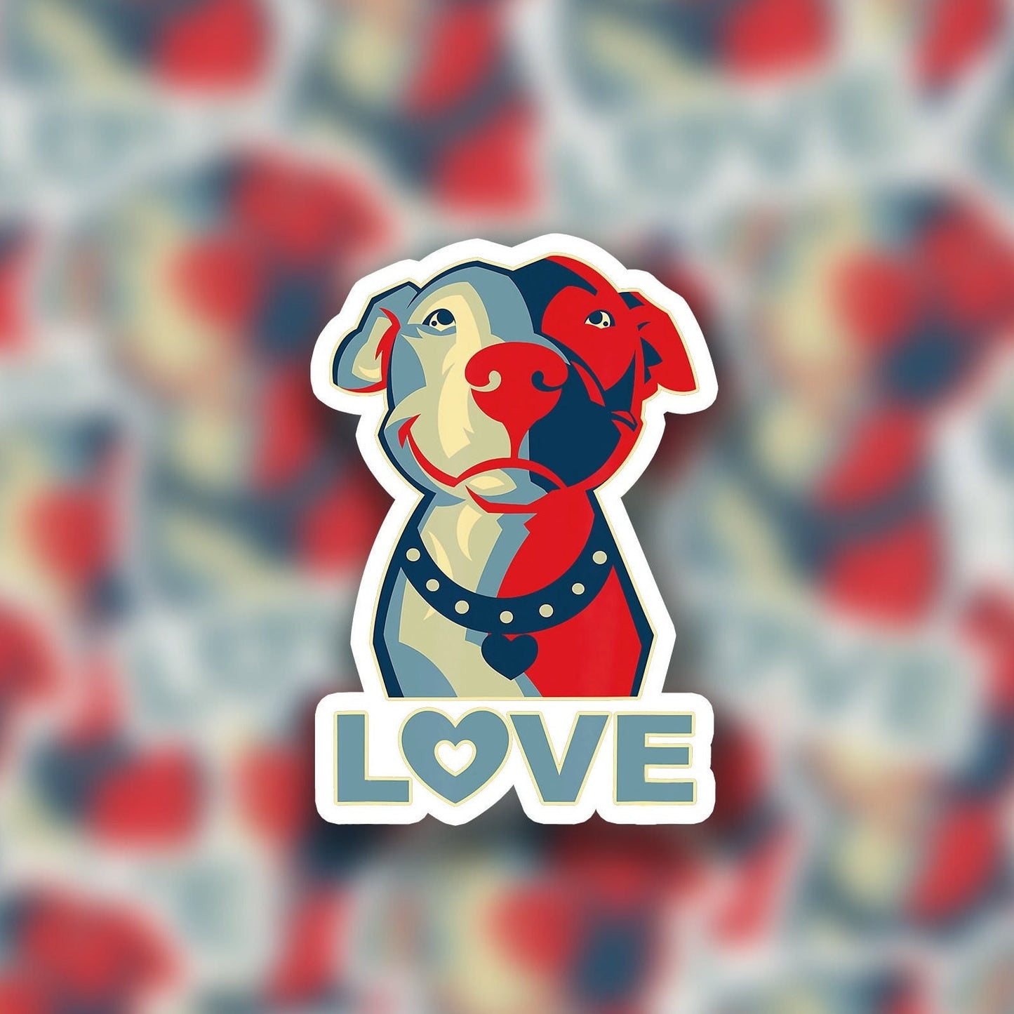 Pitbull Love Sticker 